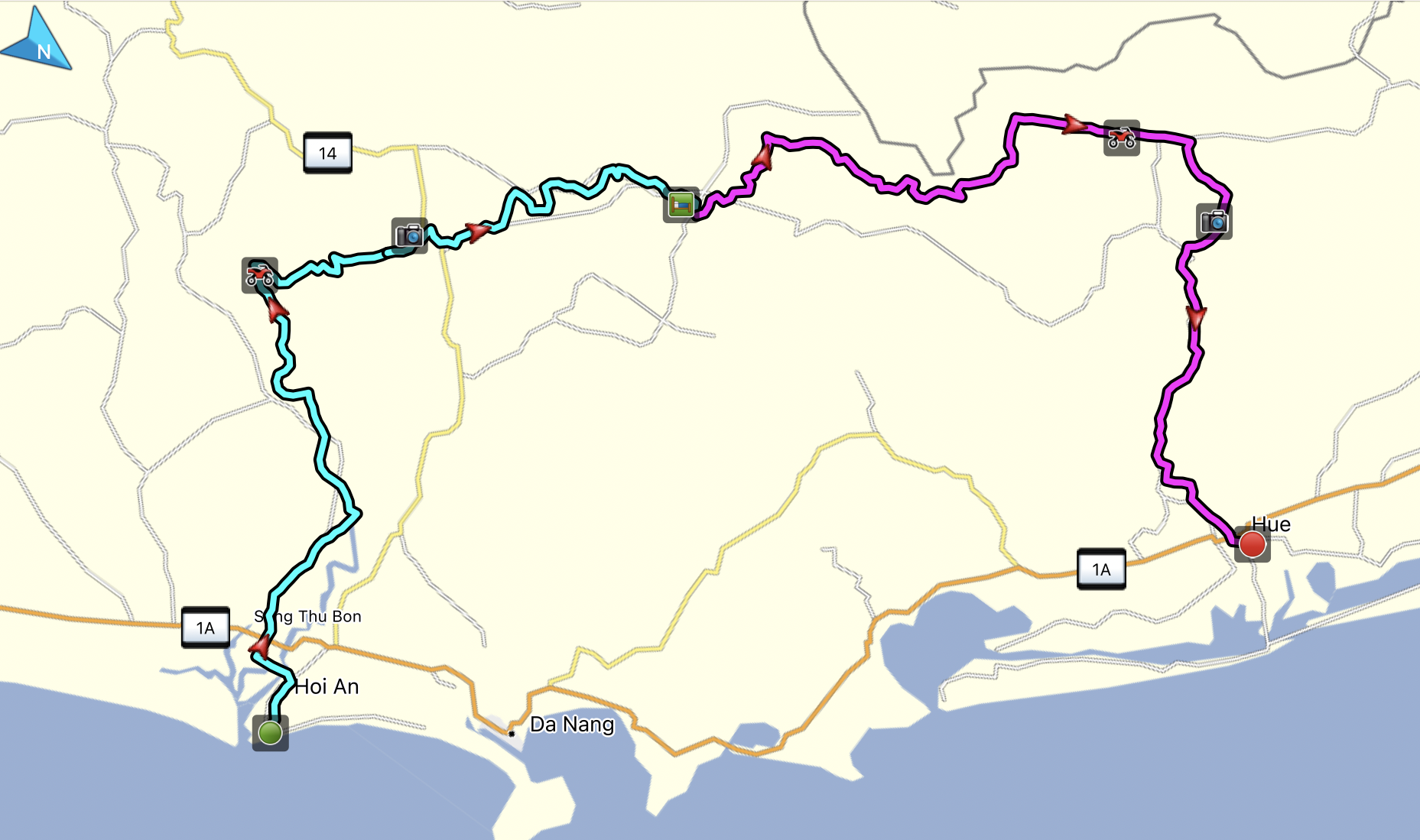 Hoi An to Hue Via Ho Chi Minh Trail / 2 Days