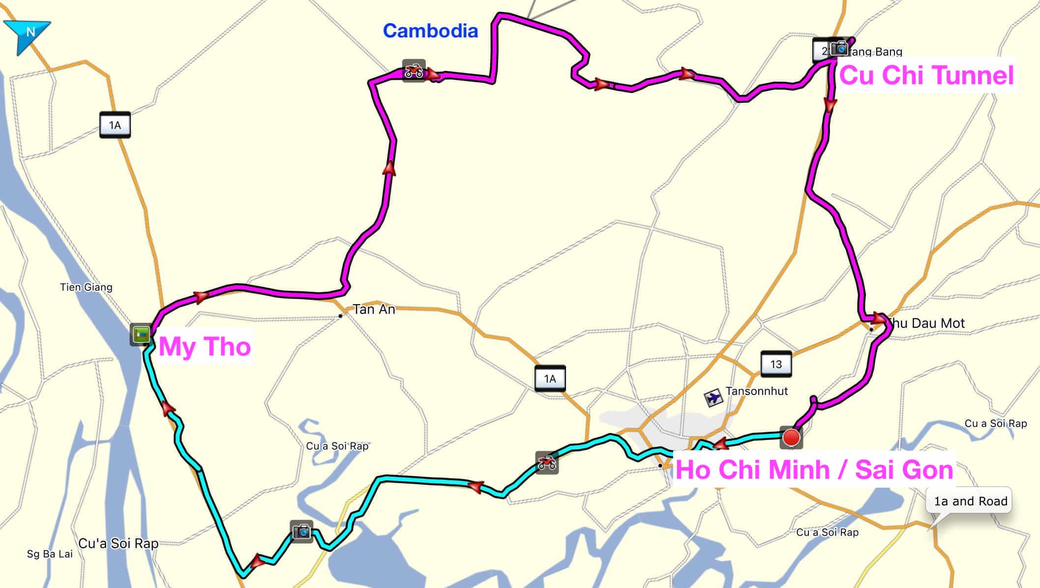 Ho Chi Minh to Cu Chi / 2 Days