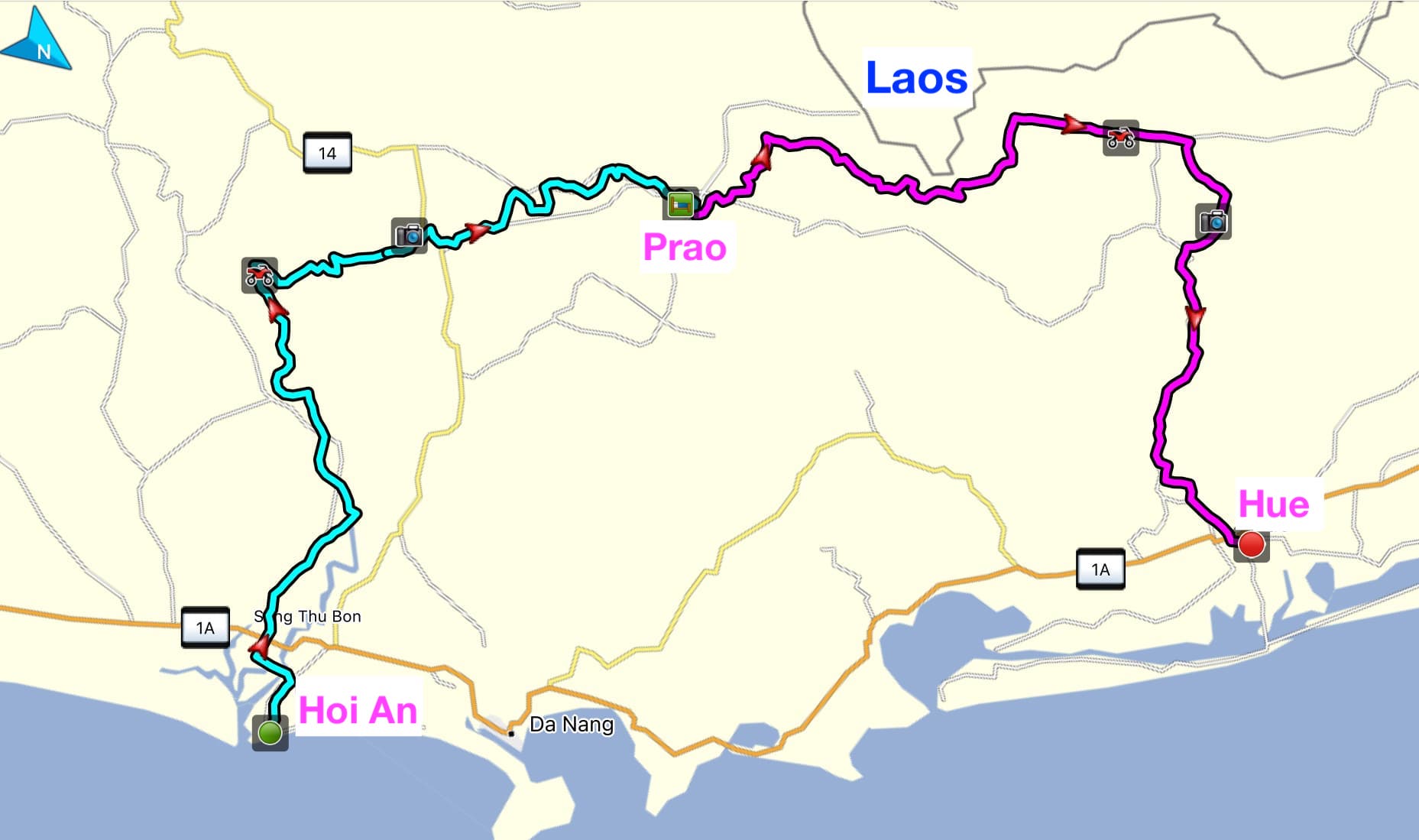 Hoi An to Hue Via Ho Chi Minh Trail / 2 Days