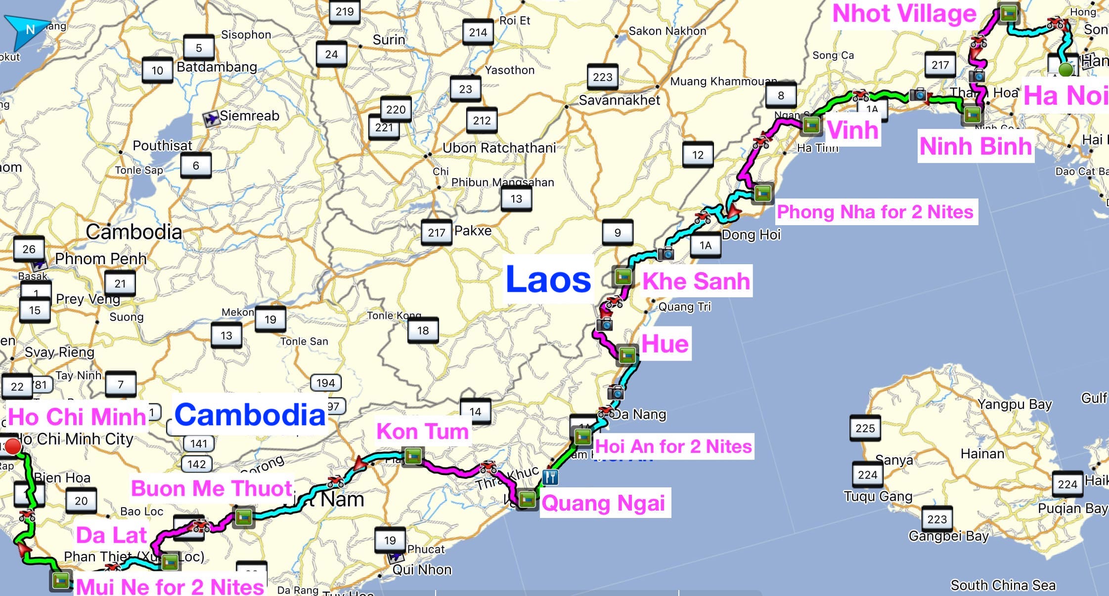 Vietnam North to South Expedition 16 Days